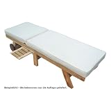 Details zu "Ambientehome 62492 Auflage f&uuml;r Liege, Ma&szlig;e ca. 204 x 65 x 10 cm, beige"