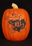 Kansas Jayhawks KU Fall Resin Pumpkin Decor
