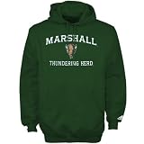 adidas Marshall Thundering Herd Green Stacked Hoody Sweatshirt
