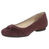 Clarks Womens Swan Ballet Flat,Burgundy,9 M