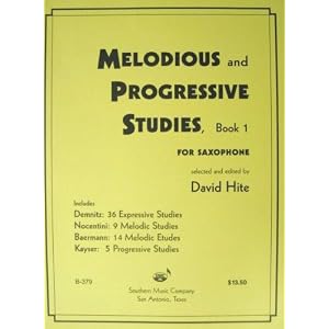 Buy Melodious and Progressive Studies, Book 1 for Saxophone by David Hite