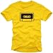 Sports : MC T-SHIRT MUSIKKASSETTE music t-shirts gelb/schwarz