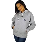Rowin's El Salvador Unisex Grey Sweatshirt with Special Effect National Coat Of Arms