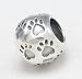 .925 Sterling Silver Engraved Puppy Dog Paw Print Charm