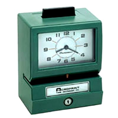 Acroprint BP125-6NR4 Battery Powered Punch Clock