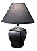 Ore International 15 Ceramic Accent Table Lamp - Black