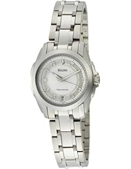 Bulova Womens 96P115 Precisionist Longwood Diamond MOP Dial Steel Bracelet Watch