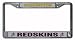 Show everyone who you root for with this chrome license plate frame! Features your favorite team