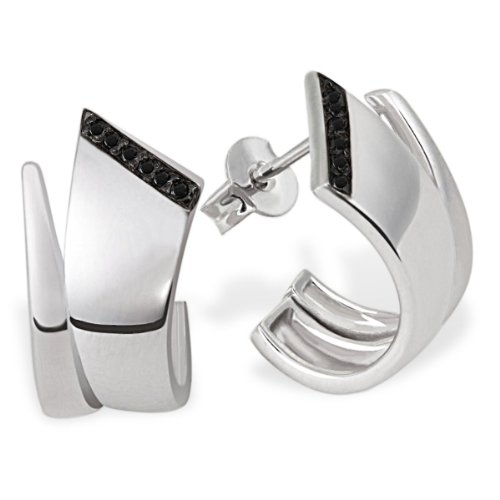 Goldmaid Damen-Ohrstecker Black Diamonds 925 Sterlingsilber 6 schwarze Brillanten 0,06 ct. Preisvergleich