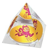NCAA Crystal Pyramid with Stadium Image on Bottom