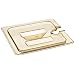 Carlisle 1051113 Amber TopNotch One-Sixth Size Handled Notched Lid (Case of 6)