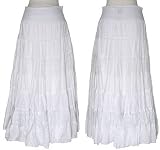 SELE Swiss Dot and Eyelet Maxi Skirt