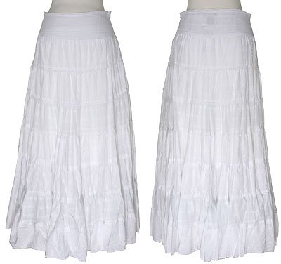 SELE Swiss Dot and Eyelet Maxi Skirt