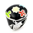 Black With Multi-Color Designo Round Ring