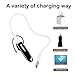 Hapyia Wireless Lightweight Bluetooth Headset, Up to 24 Hours Talk Time and 22 Hours Music Time, Built-in Microphone (Black)