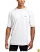 Speedo Men's Easy Short Sleeve Rashguard Swim Tee, White, Medium