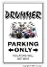 DRUMMER ~Novelty Sign~ parking signs drum sticks gift