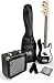 Ursa 1 JR RN PK BK Black Bass Guitar Package w/Amp and DVD
