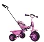 Hudora 10240 - Dreirad SX-2, Eva Reifen 25,4 cm (10 Zoll) mit Schubstange, dunkelrosa / rosa