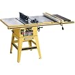 Powermatic 1791227K Model 64 Artisan 10-Inch Left Tilt 1-1/2-Horsepower Contractor Saw with 30-Inch Accu-Fence and 2 Cast Iron Extension Wings, 115/230-Volt 1-Phase