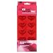 New Zeal Red Silicone Heart Shaped Mould Ice Cube Chocolate Butter Freezer Tray