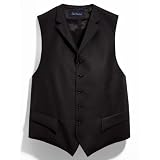Paul Fredrick Twill Weave Six-Button Suit Vest