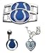 Indianapolis Colts Heart Bracelet/ Belly Ring/Shoe Thingz Charm Package