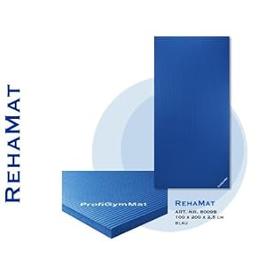 Professionelle Gymnastikmatte 200 x 100 x 2,5 cm BLAU Professionelle Gymnastikmatte 200 x 100 x 2,5 cm BLAU