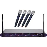 VocoPro UHF-5800 Four Microphone Wireless System, CH 3 by 