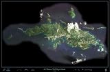 St. Thomas U.S. Virgin Islands in very high resolution from space satellite print/poster photograph: 36x24 glossy