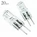 20-Pack, 20 Watt Bi-Pin Halogen Light Bulb, 12 Volt, G4 Base, 20 Watt JC Type.