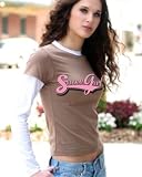 Snowgirl Ls Tee 2 Shirts in One White/brown