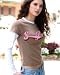 Sporting Goods : Snowgirl Ls Tee 2 Shirts in One White/brown