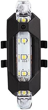 ARVICKA Rechargeable Bright Bicycle Light - A036 5 LED Small Water Proof Unique Design Bike Safety light with 4 Modes-Installation without Tools on Cycles, Helmets