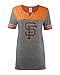5th & Ocean MLB San Francisco Giants Oversized Top with Contrast Yoke and Split Henley