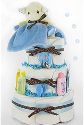 Little Lamb 3 Tier Diaper Cake