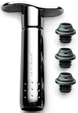 Le Creuset - WA137 - Pompe à vin et 3 bouchons - Métal noir (Import Grande Bretagne)