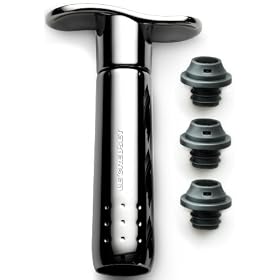 Le Creuset - WA137 - Pompe � vin et 3 bouchons - M�tal noir (Import Grande Bretagne)