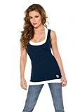 New Jersey Nets Women's 2-Layered Racer Back Tank Top - by Alyssa Milano