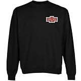 NCAA Arkansas State Red Wolves Black Logo Applique Crew Neck Fleece Sweatshirt