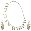 Fashion Necklace and Earring Sets Silver Citrin Jewelry