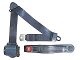 3-Point Retractable Lap & Shoulder Seat Belt, Navy, with Push Button Release