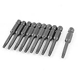 uxcell　トルックスドライバービット　T15ドライバービット　50mm長　3mmチップダイヤ　10個