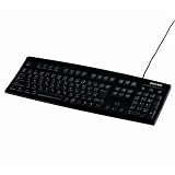 バッファローコクヨサプライ BUFFALO フルキーボード USB接続 日本語109キー ブラック BSKBU01BK
