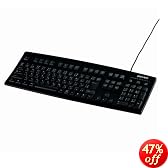 �o�b�t�@���[�R�N���T�v���C BUFFALO �t���L�[�{�[�h USB�ڑ� ���{��109�L�[ �u���b�N BSKBU01BK
