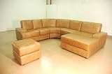 Modern Leather Living Room Furniture Sectional Sofa Set