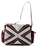 Hannah's Messenger Bag Chocolate/Blue