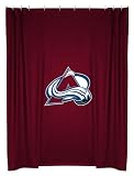 Best Quality Locker Room Shower Curtain - Colorado Avalanche NHL /Color Cordovan Size 72 X 72