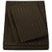 1500 Supreme Collection Dobby Striped Sateen 4 Piece Bed Sheet Set Deep Pocket - All Sizes, 23 Colors - Queen, Dobby Stripe Chocolate