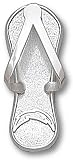 Womens NFL San Diego Chargers Bolt Flip Flop Pendant